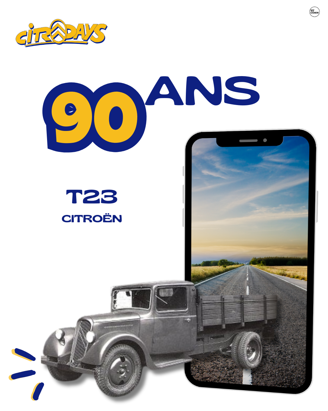 ✨ À l’occasion des CitroDays, redécouvrez le Citroën T23, utilitaire emblématique lancé en 1935.